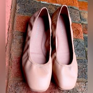 Copper Key Spinoff Leather Ballet Flats. Slip on shoes,soft insole, size 6